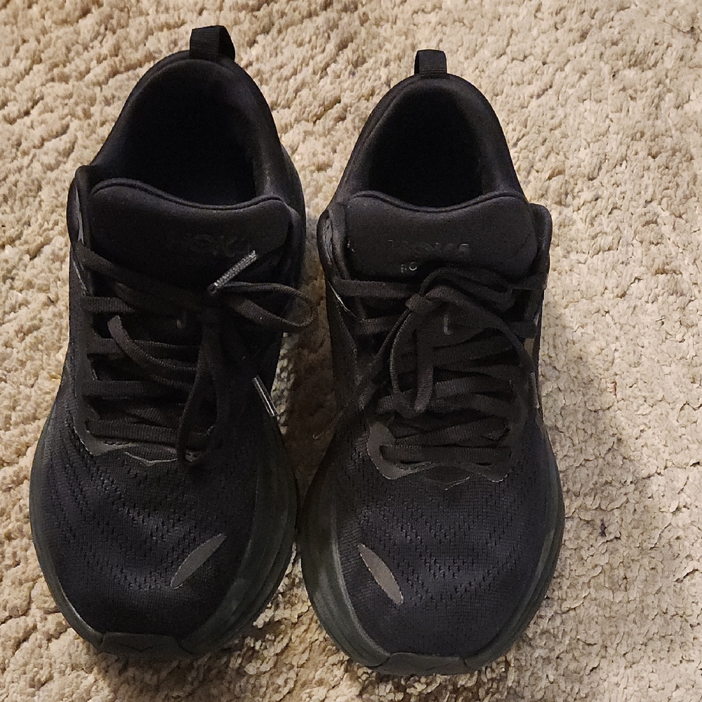 Hoka Black Bondi Athletic Sneakers